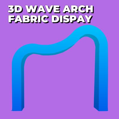 3D Wave Arch Fabric Display