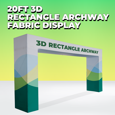 20ft 3D Rectangle Arch Fabric Display