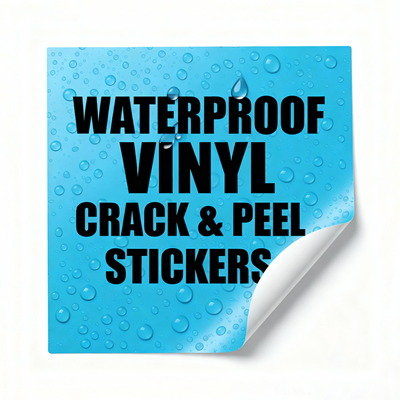 Crack & Peel Waterproof Vinyl Stickers