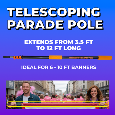 Telescoping Parade Banner Pole