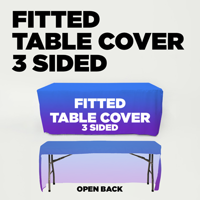 Fitted Table Cover 3 Sided