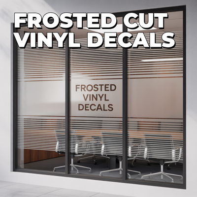 Frosted Cut Vinyl Decals