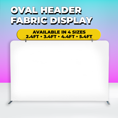 Oval Header Fabric Display