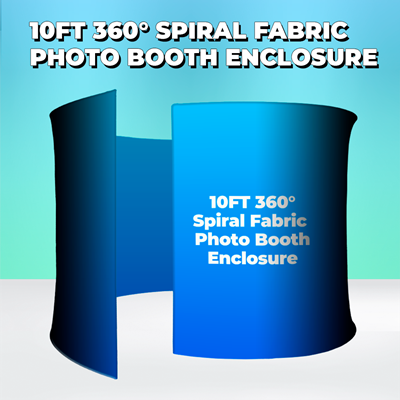 10ft 360° Spiral Photo Booth Enclosure