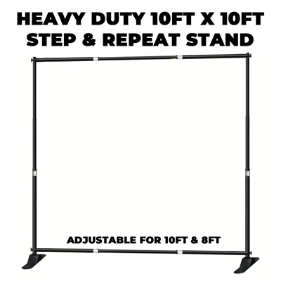 Step & Repeat Heavy Duty 10ft x 10ft Stand