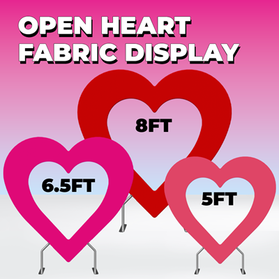 Open Heart Fabric Display