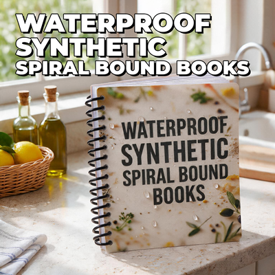 Waterproof Synthetic Paper Spiral Bound Books