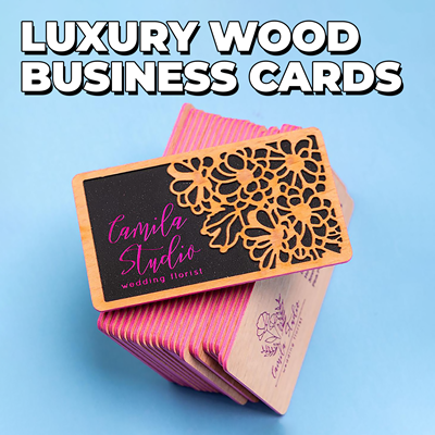 Luxury Wood Business Cards