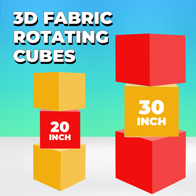 3D Rotating Fabric Cubes