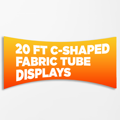 20ft C-Shaped Fabric Tube Display 20ft C-Shaped Fabric Tube Display