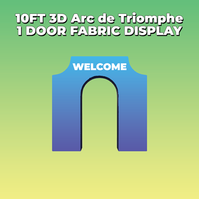 10ft 3D Arc de Triomphe Fabric Display