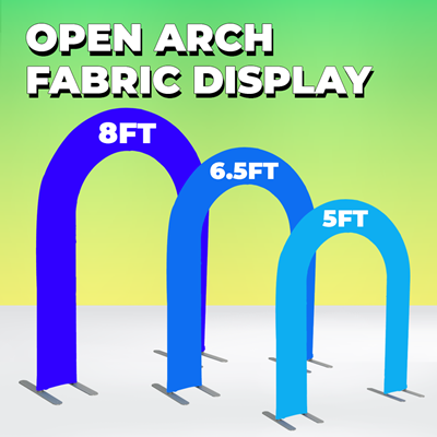 Open Arch Fabric Display