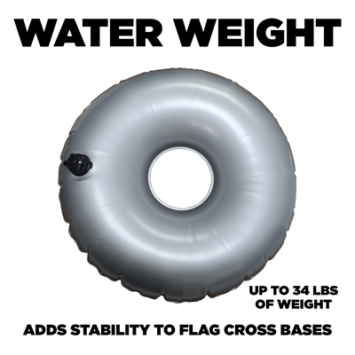 Flag Cross Base Water Weight