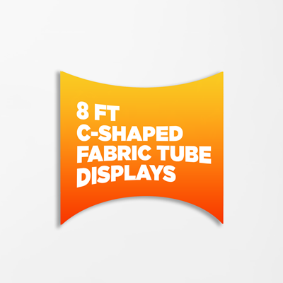 8ft C-Shaped Fabric Tube Display
