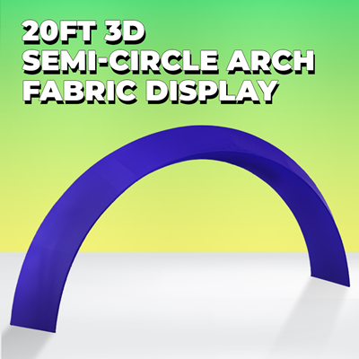 20ft 3D Semi-Circle Archway Fabric Display