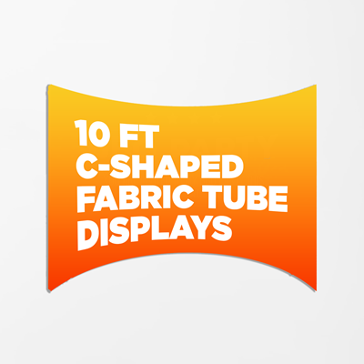 10ft C-Shaped Fabric Tube Display