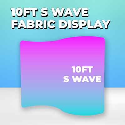 10ft S Wave Fabric Display