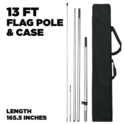 13 Ft Flag Pole and Case