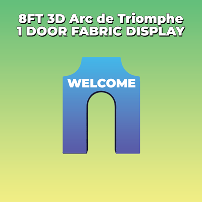 8ft 3D Arc de Triomphe Fabric Display