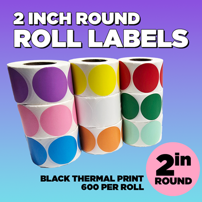 2 Inch Round Roll Labels