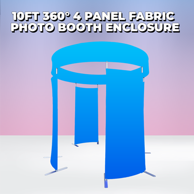 10ft 360° 4 Panel Photo Booth Enclosure