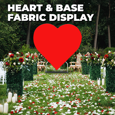 Heart & Base Fabric Display Heart & Base Fabric Display