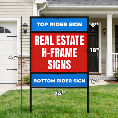 Real Estate H-Frame Signs