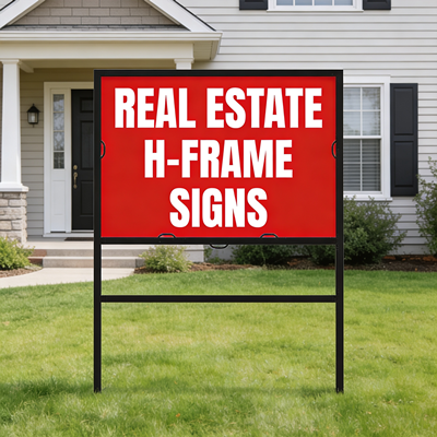Real Estate H-Frame Signs