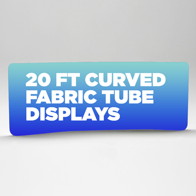 20ft Curved Fabric Tube Display