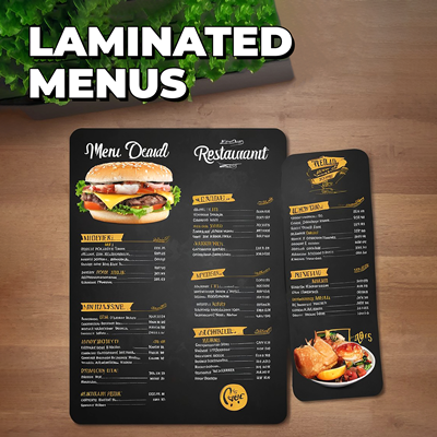 Laminated Menus