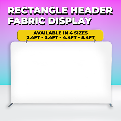 Rectangle Header Fabric Display