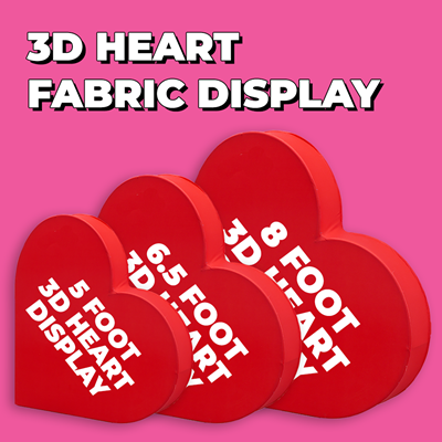3D Heart Fabric Display